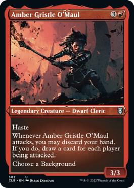 Amber Gristle O'Maul 502 (Commander Legends: Battle for Baldur's Gate)  - Etched Foil | Good Games Morley