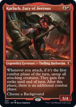 Karlach Fury of Avernus Foil Etched 507 (Commander Legends: Battle for Baldur's Gate)  - Foil | Good Games Morley