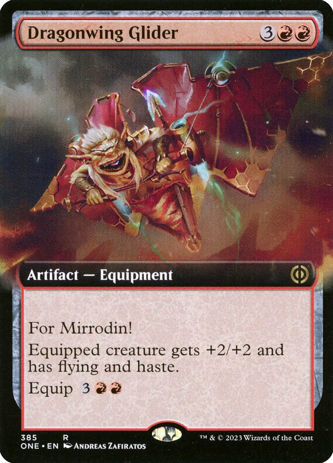 Dragonwing Glider 385/271 (Phyrexia: All Will Be One)  - Extended Art | Good Games Morley
