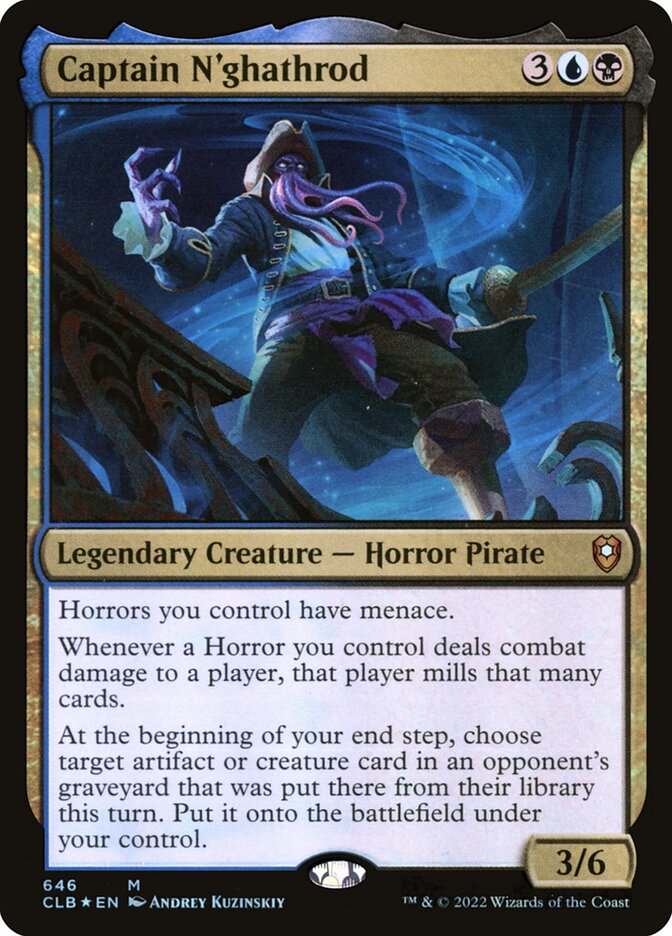 Captain Nghathrod 646 (Commander Legends: Battle for Baldur's Gate)  - Foil | Good Games Morley