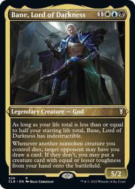 Bane, Lord of Darkness 526 (Commander Legends: Battle for Baldur's Gate)  - Etched Foil | Good Games Morley