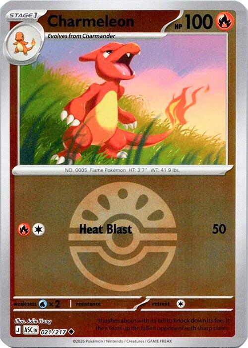 Charmeleon 021/217 (ME: Ascended Heroes)  - Friend Ball Holofoil | Good Games Morley