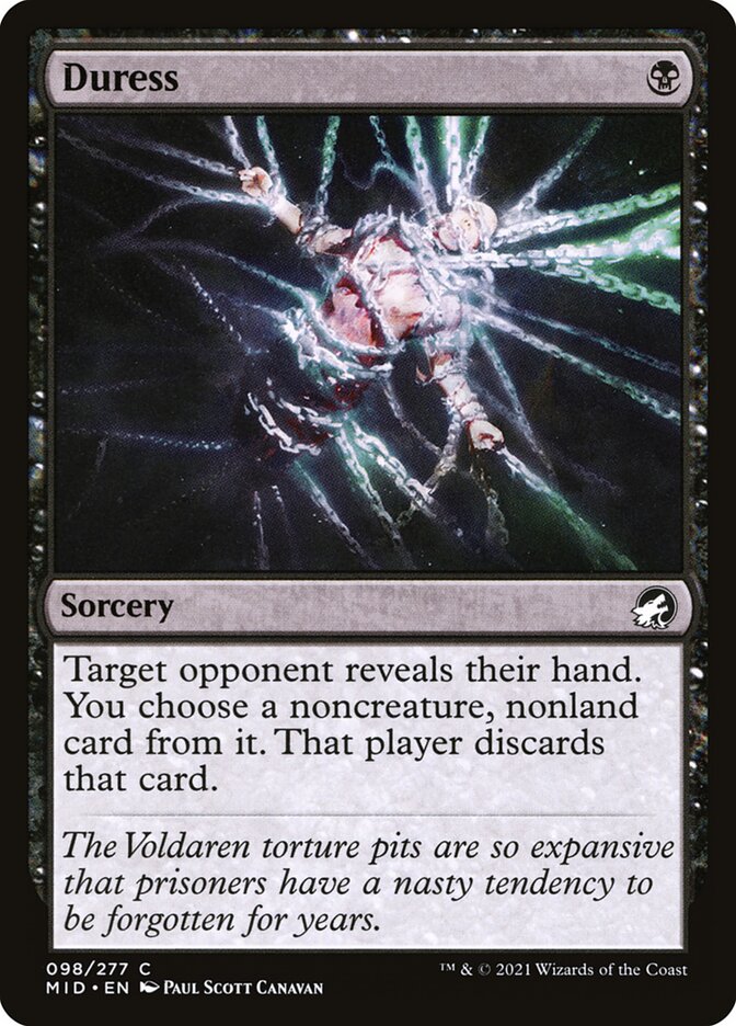 Duress 98/277 (Innistrad: Midnight Hunt)  | Good Games Morley