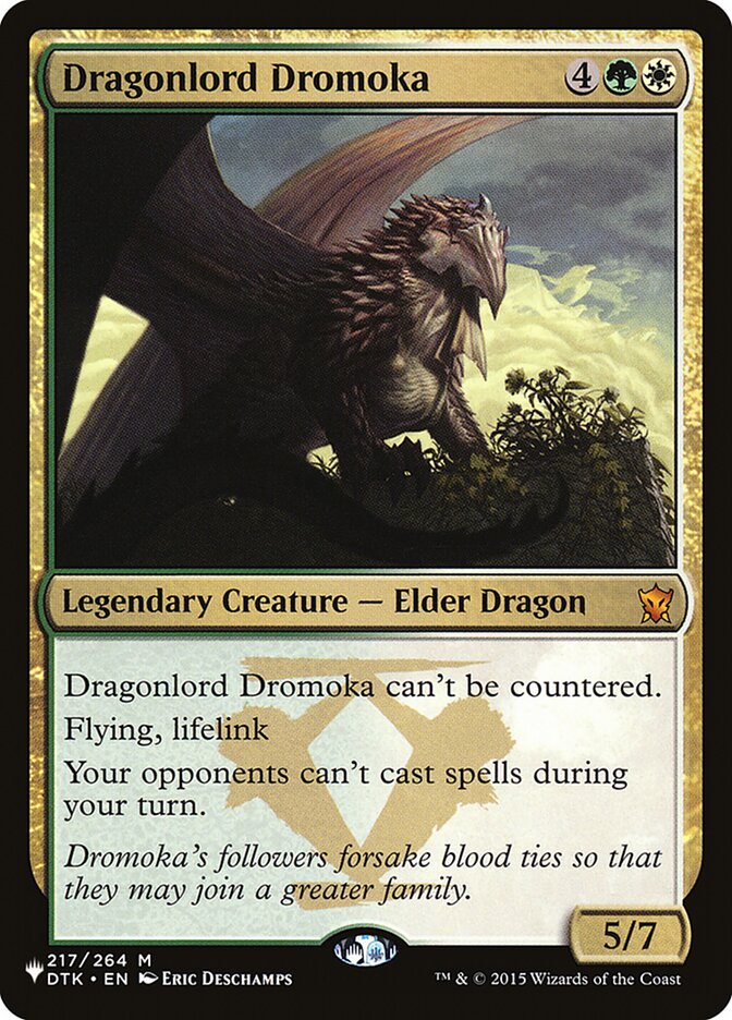Dragonlord Dromoka DTK-217/5075 (The List Reprints)  | Good Games Morley