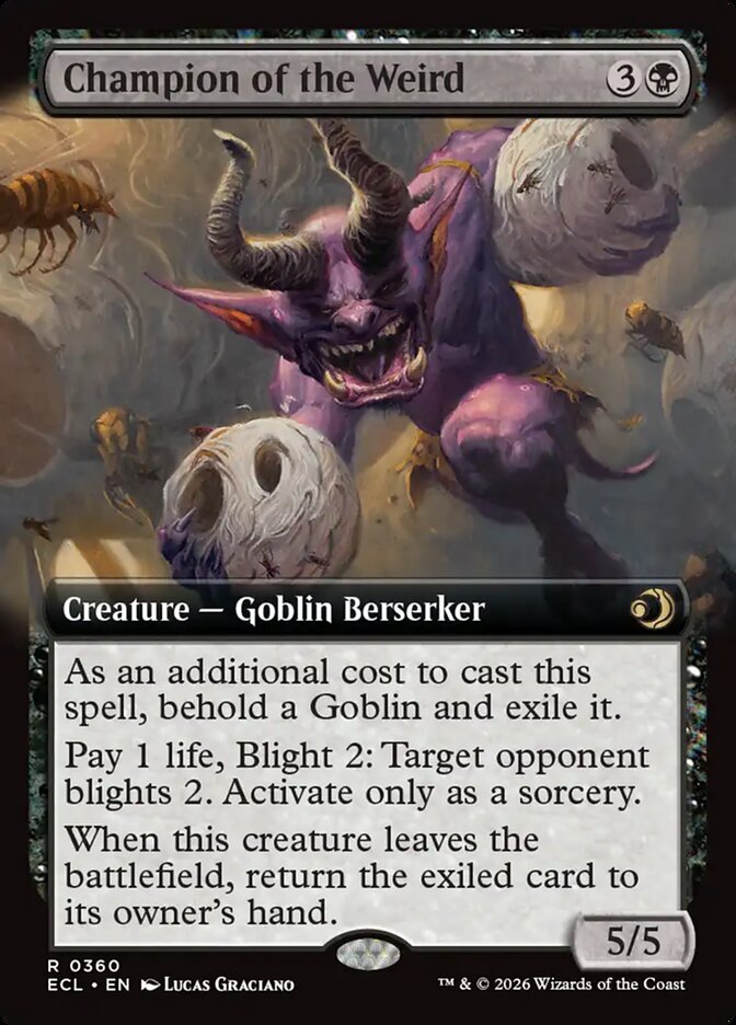 Champion of the Weird  360/273 (Lorwyn Eclipsed)  - Extended Art Foil | Good Games Morley
