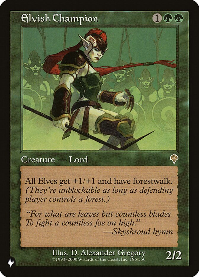Elvish Champion 186/350 (The List Reprints)  | Good Games Morley