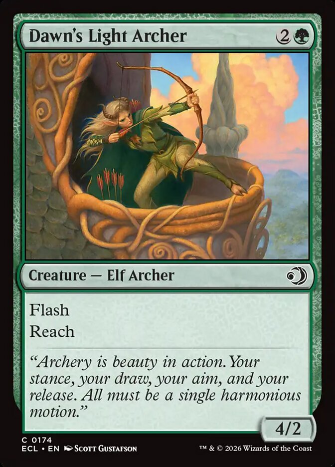 Dawn's Light Archer 174/273 (Lorwyn Eclipsed)  - Foil | Good Games Morley