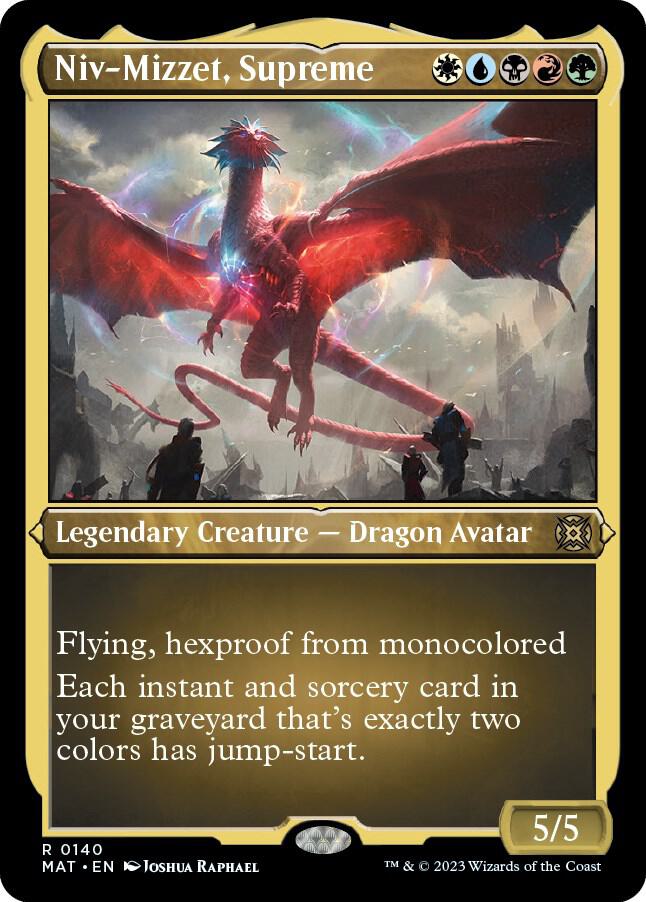 Niv-Mizzet, Supreme 140 (March of the Machine: The Aftermath)  - Etched Foil | Good Games Morley