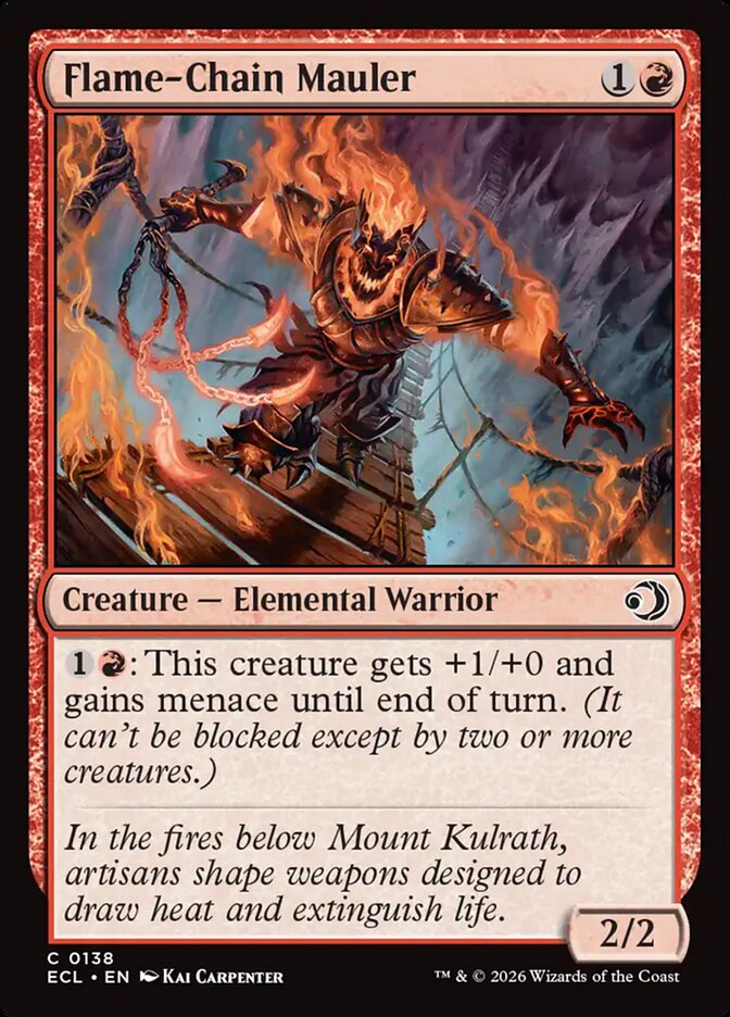 Flame-Chain Mauler 138 (Lorwyn Eclipsed)  - Foil | Good Games Morley