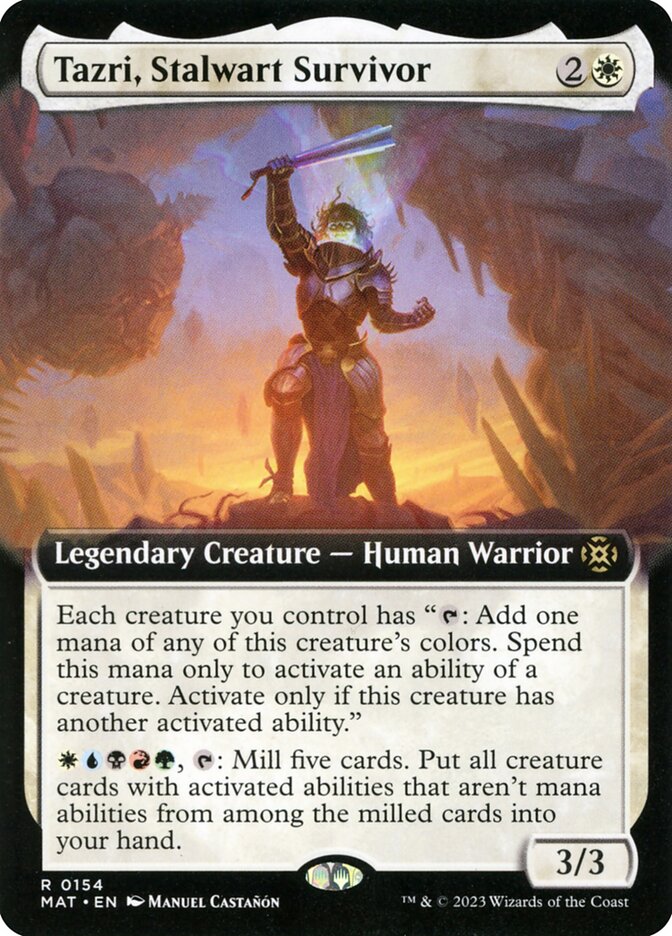 Tazri, Stalwart Survivor 154/50 (March of the Machine: The Aftermath)  - Extended Art | Good Games Morley