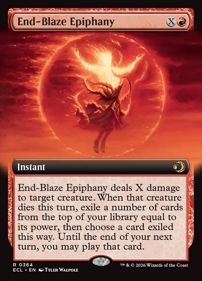 End-Blaze Epiphany 364/273 (Lorwyn Eclipsed)  - Extended Art Foil | Good Games Morley