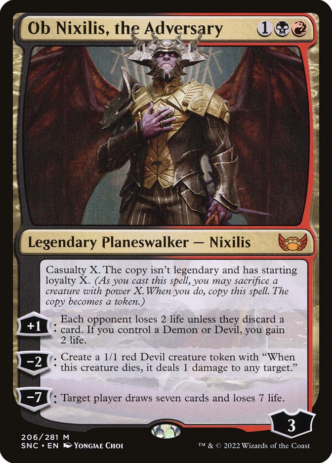 Ob Nixilis, the Adversary 206/281 (Streets of New Capenna)  | Good Games Morley