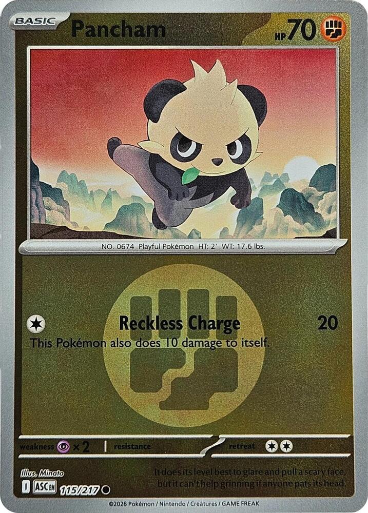 Pancham 115/217 (ME: Ascended Heroes)  - Energy Holofoil | Good Games Morley