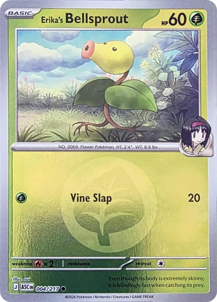Erika's Bellsprout 004/217 (ME: Ascended Heroes)  - Energy Holofoil | Good Games Morley