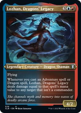 Lozhan, Dragons' Legacy 539 (Commander Legends: Battle for Baldur's Gate)  - Etched Foil | Good Games Morley