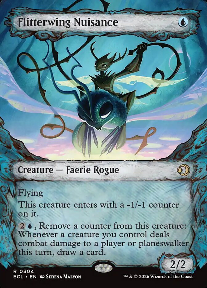 Flitterwing Nuisance  304 (Lorwyn Eclipsed)  - Showcase Foil | Good Games Morley