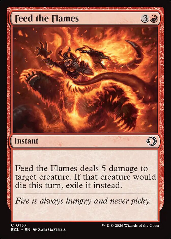 Feed the Flames 137/273 (Lorwyn Eclipsed)  - Foil | Good Games Morley