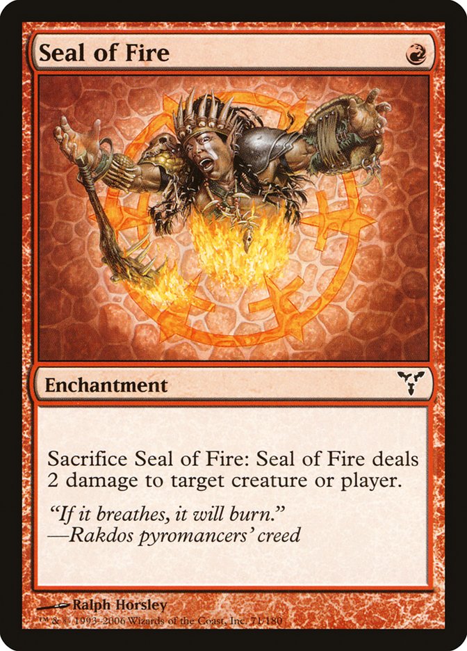 Seal of Fire 71/180 (Dissension)  | Good Games Morley