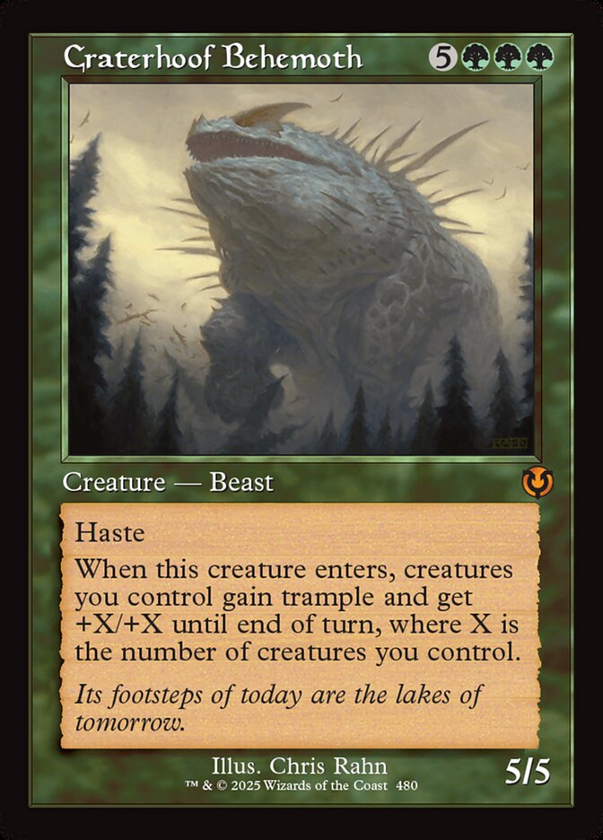 Craterhoof Behemoth 480 (Innistrad Remastered)  - Retro Foil | Good Games Morley