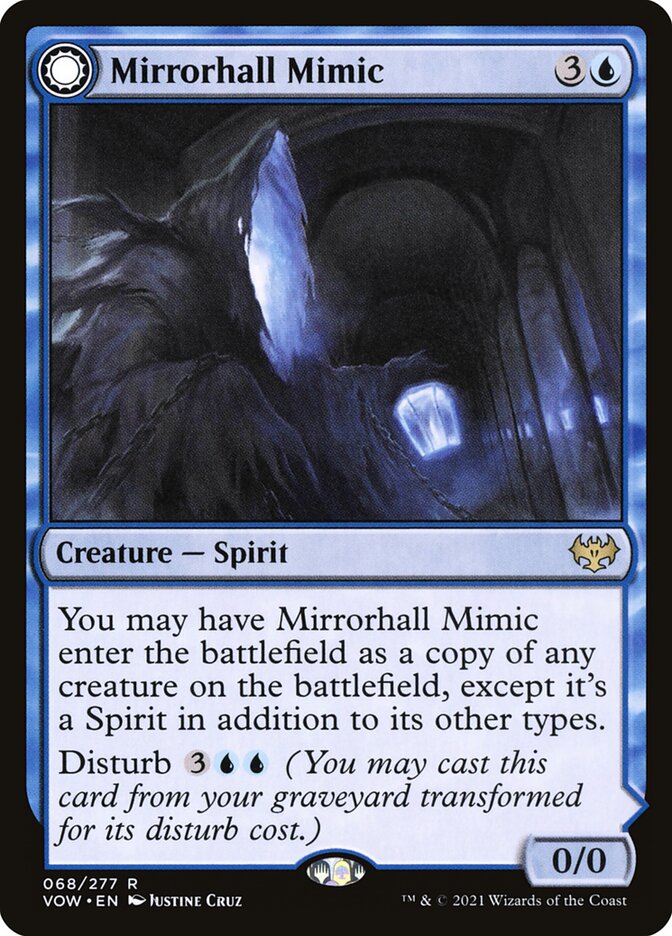 Mirrorhall Mimic // Ghastly Mimicry 68/277 (Innistrad: Crimson Vow)  | Good Games Morley