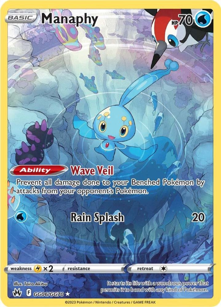 Manaphy GG06/GG70 (SWSH: Crown Zenith: Galarian Gallery)  - Holofoil | Good Games Morley