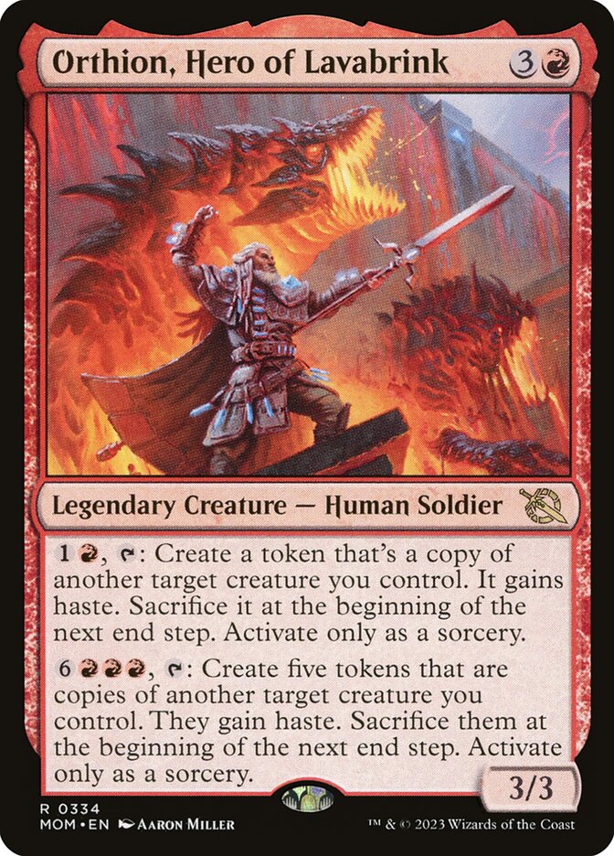 Orthion Hero of Lavabrink 334 (March of the Machine)  - Foil | Good Games Morley