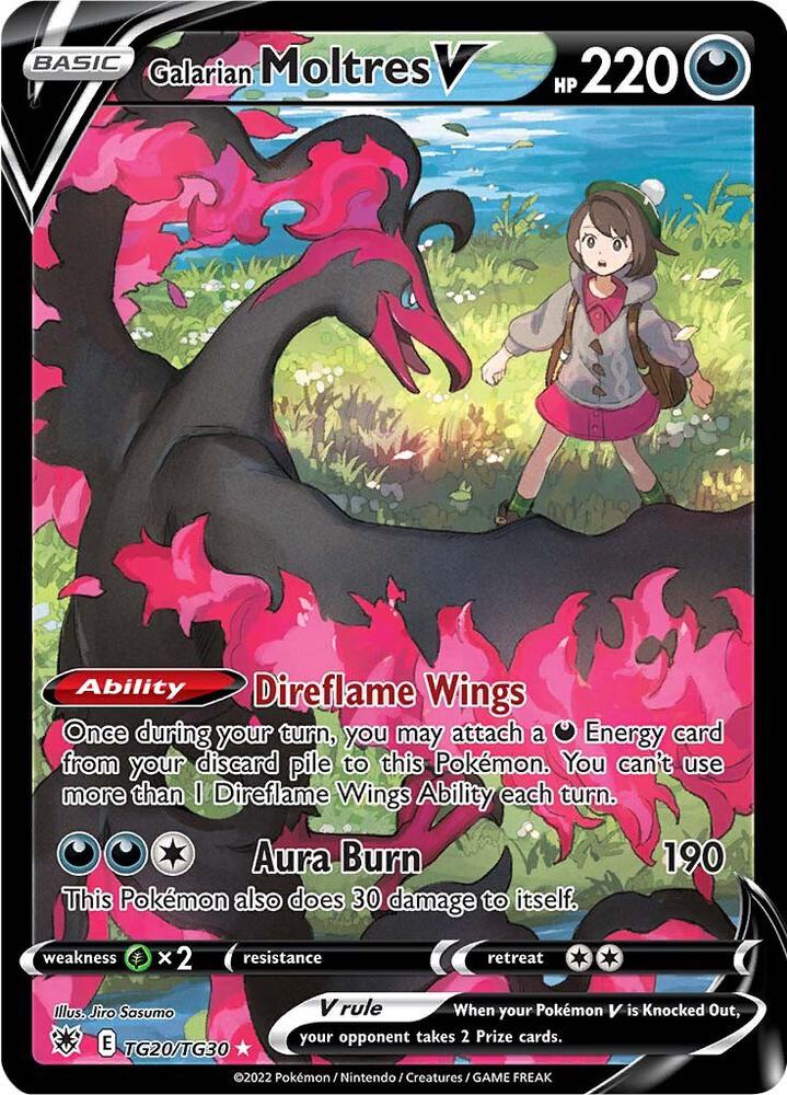 Galarian Moltres V TG20/TG30 (SWSH10: Astral Radiance Trainer Gallery)  - Holofoil | Good Games Morley