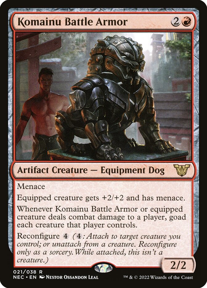 Komainu Battle Armor 21/38 (Commander: Kamigawa: Neon Dynasty)  | Good Games Morley
