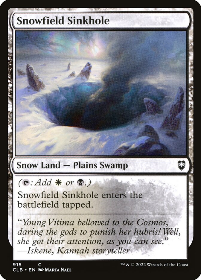 Snowfield Sinkhole 915 (Commander Legends: Battle for Baldur's Gate)  | Good Games Morley