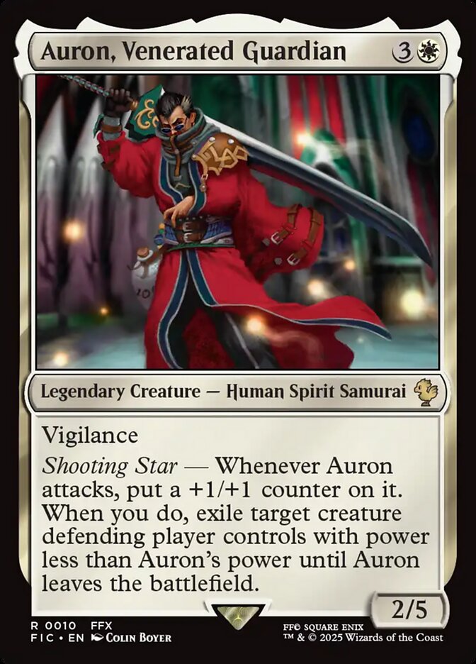 Auron, Venerated Guardian 10 (Commander: FINAL FANTASY)  | Good Games Morley