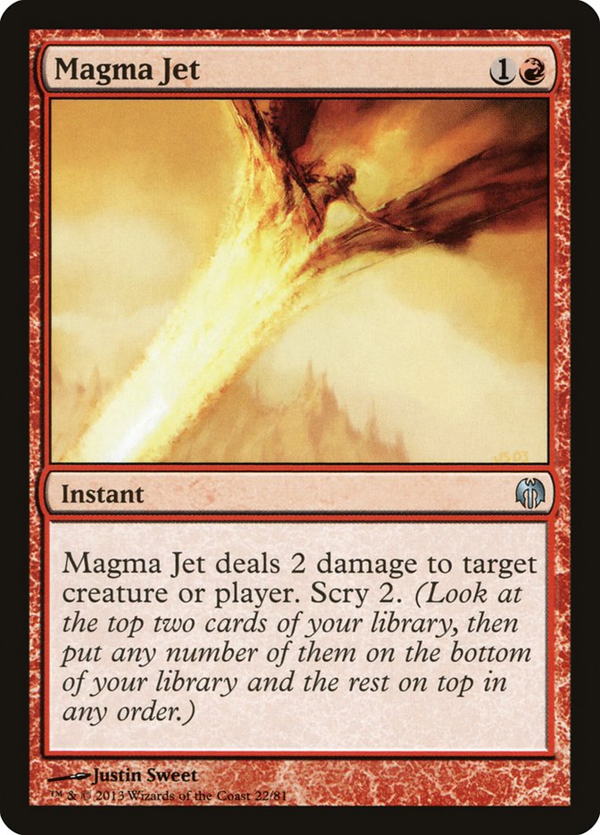 Magma Jet 22/81 (Duel Decks: Heroes vs. Monsters)  | Good Games Morley