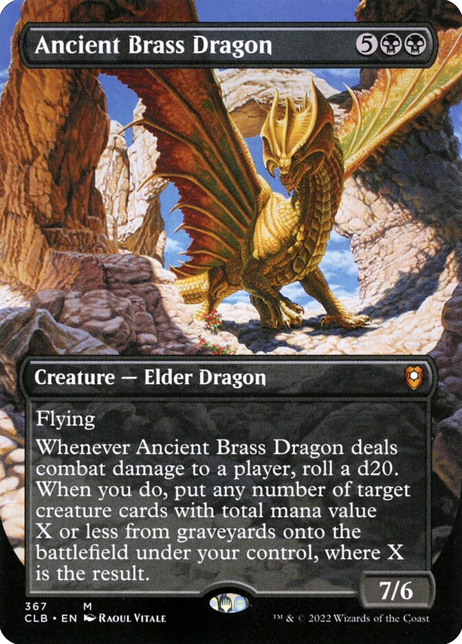 Ancient Brass Dragon Borderless 367 (Commander Legends: Battle for Baldur's Gate)  | Good Games Morley