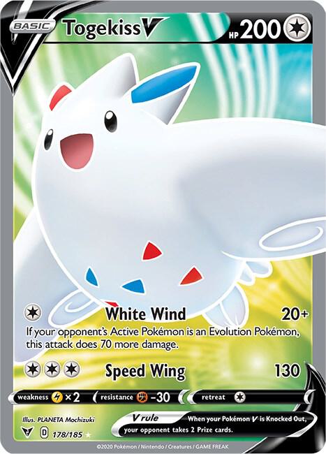 Togekiss V 178/185 (SWSH04: Vivid Voltage)  - Holofoil | Good Games Morley