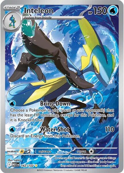 Inteleon 142/132 (ME01: Mega Evolution)  - Holofoil | Good Games Morley