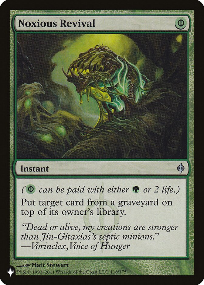 Noxious Revival 118/175 (The List Reprints)  | Good Games Morley