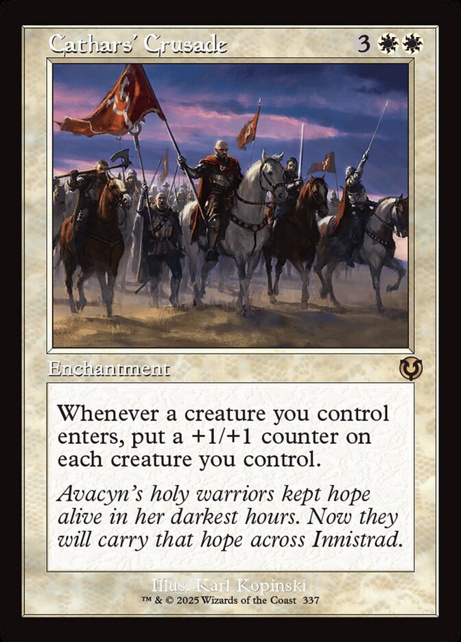 Cathars' Crusade 337 (Innistrad Remastered)  - Retro Foil | Good Games Morley