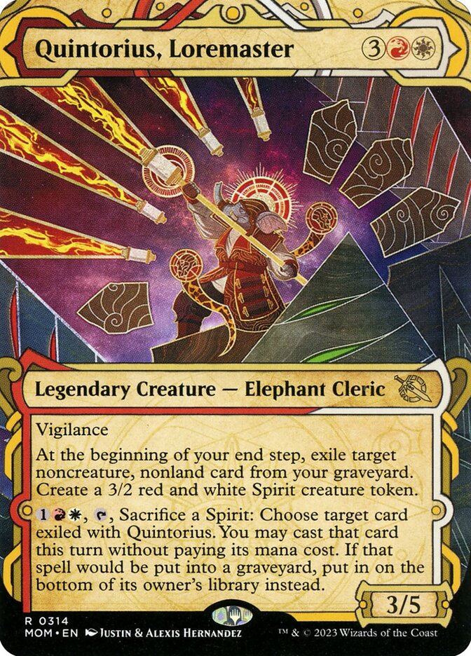 Quintorius, Loremaster 314/291 (March of the Machine)  - Showcase Foil | Good Games Morley