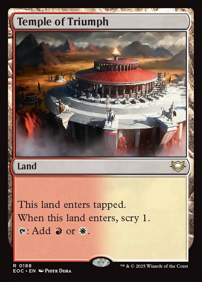 Temple of Triumph 188 (Commander: Edge of Eternities)  | Good Games Morley