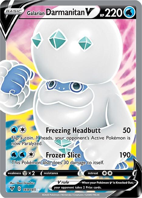Galarian Darmanitan V Full Art 169/185 (SWSH04: Vivid Voltage)  - Holofoil | Good Games Morley