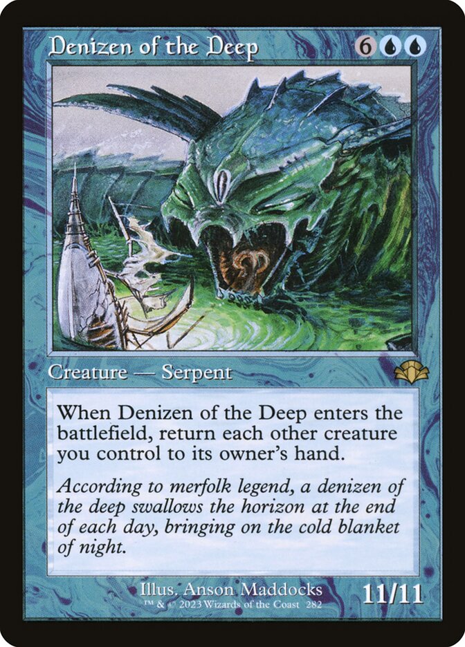 Denizen of the Deep 282/261 (Dominaria Remastered)  - Retro | Good Games Morley
