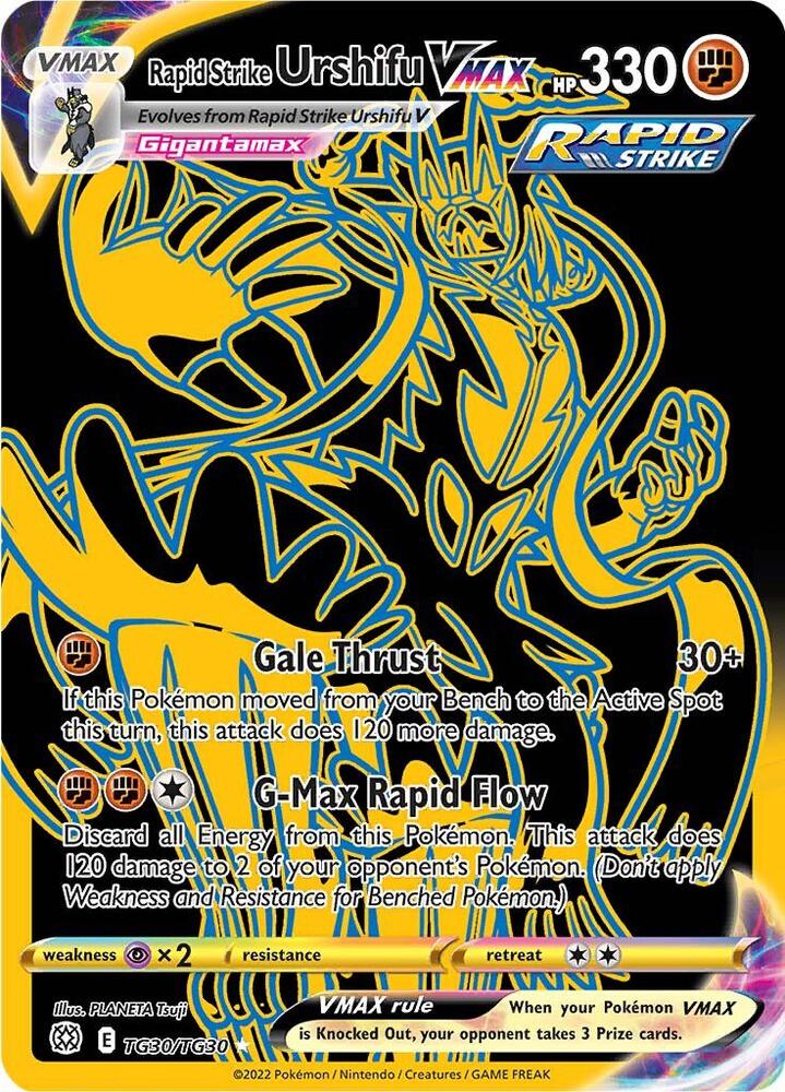 Rapid Strike Urshifu VMAX Secret TG30/TG30 (SWSH09: Brilliant Stars Trainer Gallery)  - Holofoil | Good Games Morley