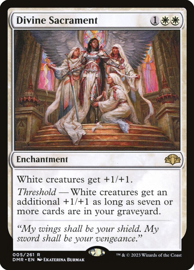 Divine Sacrament 5/261 (Dominaria Remastered)  | Good Games Morley