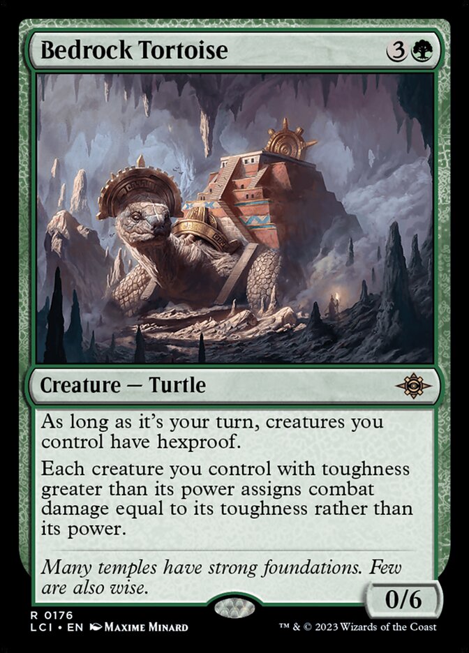 Bedrock Tortoise 176/291 (The Lost Caverns of Ixalan)  - Foil | Good Games Morley
