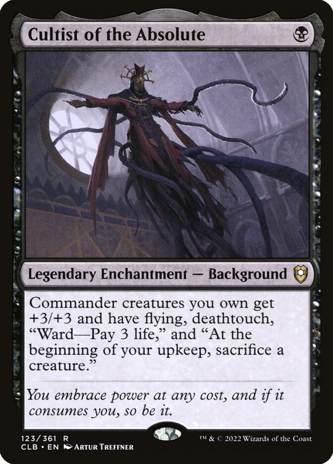 Cultist of the Absolute 123 (Commander Legends: Battle for Baldur's Gate)  | Good Games Morley