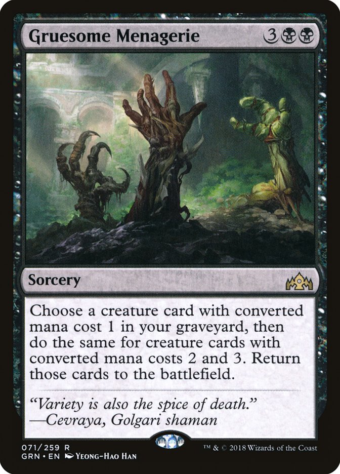 Gruesome Menagerie 71/259 (Guilds of Ravnica)  - Foil | Good Games Morley