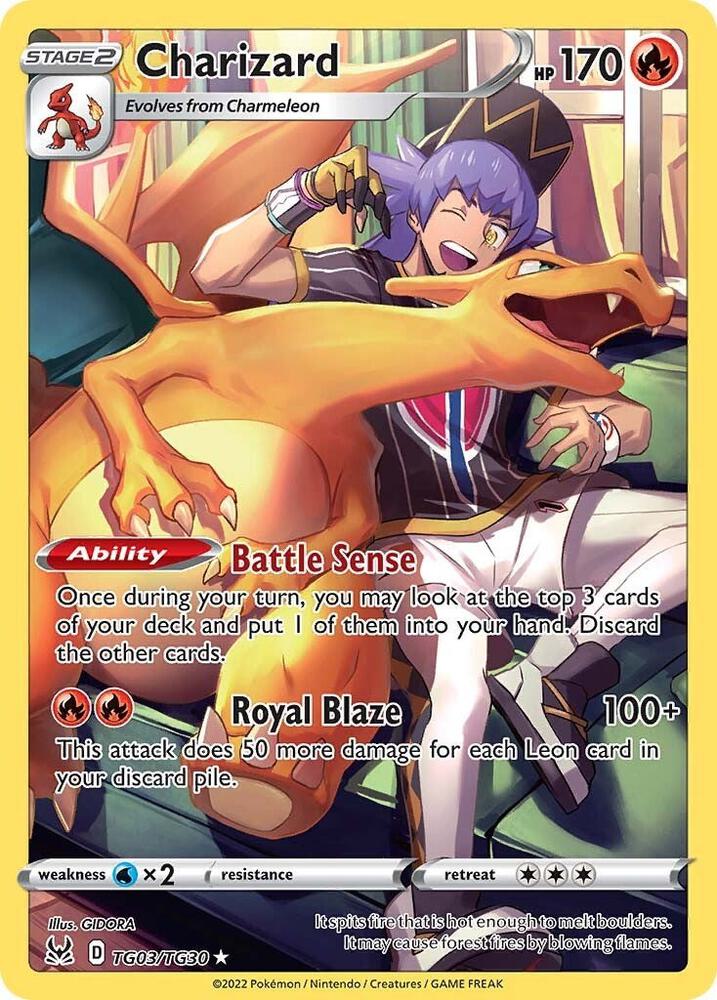 Charizard TG03/TG30 (SWSH11: Lost Origin Trainer Gallery)  - Holofoil | Good Games Morley