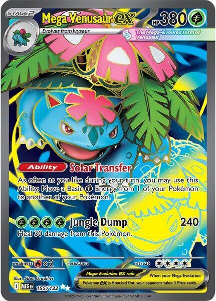 Mega Venusaur ex 155/132 (ME01: Mega Evolution)  - Holofoil | Good Games Morley