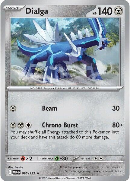 Dialga 095/132 (ME01: Mega Evolution)  - Holofoil | Good Games Morley