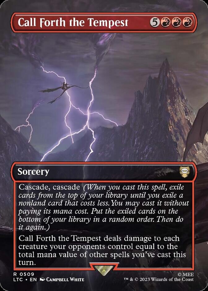Call Forth the Tempest 509 (Commander: The Lord of the Rings: Tales of Middle-earth)  - Borderless Foil | Good Games Morley