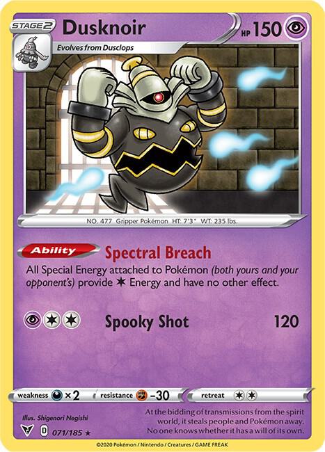 Dusknoir 071/185 (SWSH04: Vivid Voltage)  - Holofoil | Good Games Morley